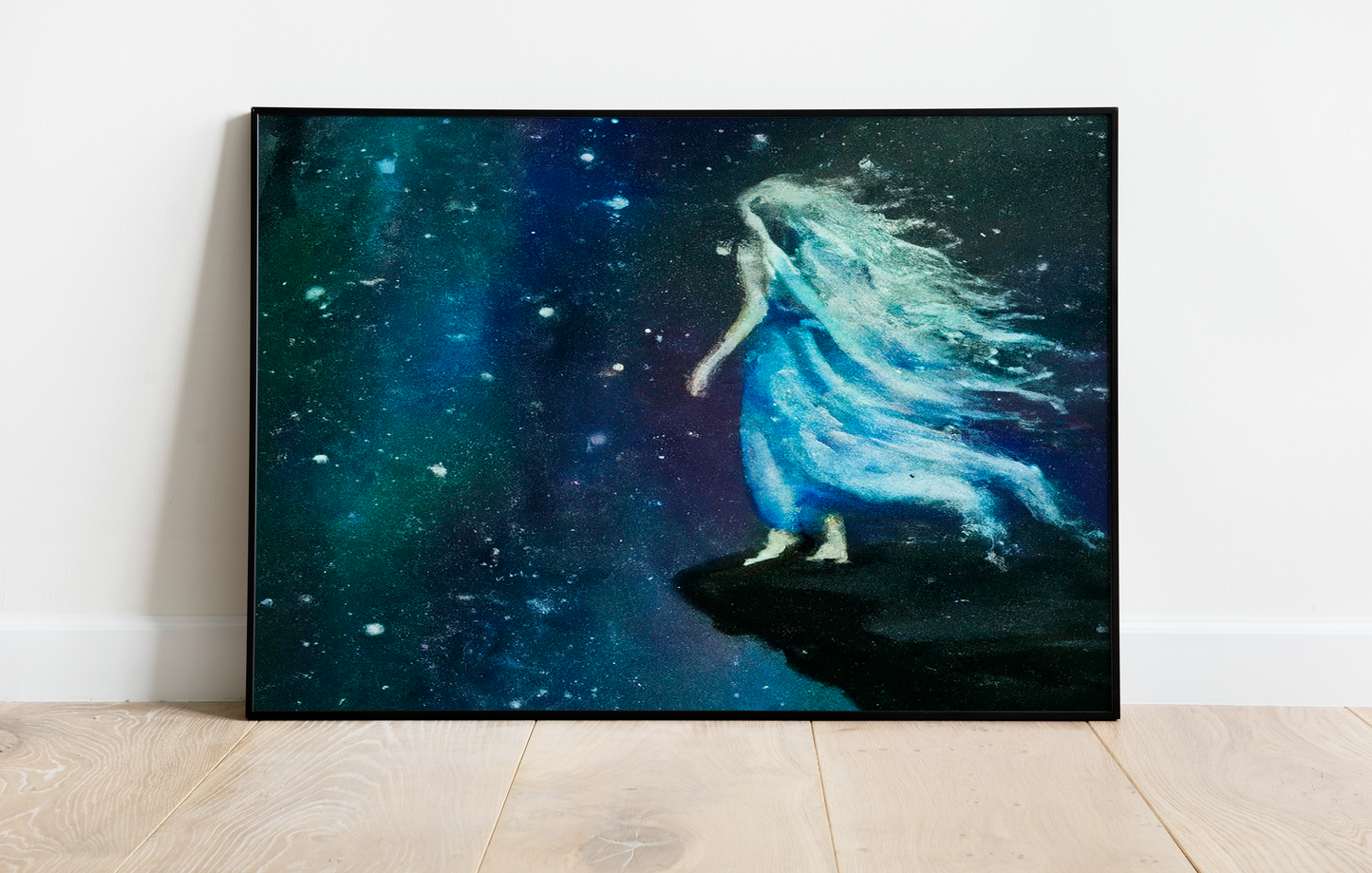 MAIDEN OF THE STARS ORIGINAL PAINTING 56"x30"