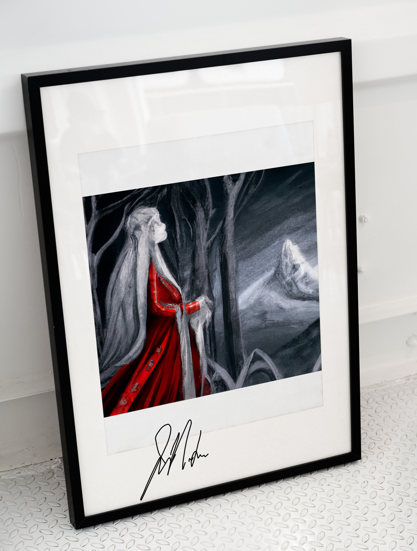 QUEEN OF THE WILD SIGNED PAINTING 20"x36"